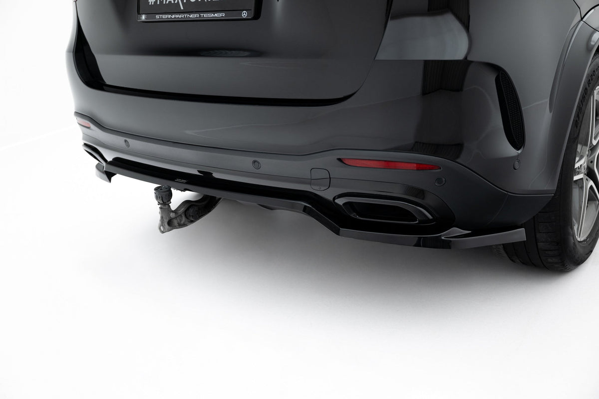 Splitter trasero (con barras verticales) para Mercedes-Benz GLE SUV AMG-Line W167 / W167 Facelift