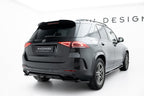 Splitter trasero (con barras verticales) para Mercedes-Benz GLE SUV AMG-Line W167 / W167 Facelift