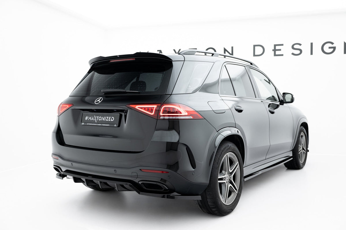 Splitter trasero (con barras verticales) para Mercedes-Benz GLE SUV AMG-Line W167 / W167 Facelift