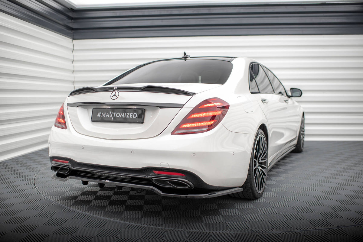Splitter trasero (con barras verticales) para Mercedes-Benz S AMG-Line W222 Facelift