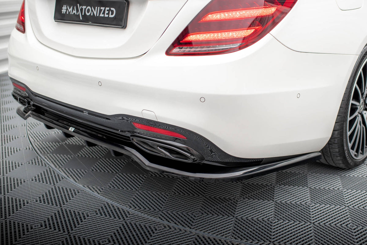 Splitter trasero (con barras verticales) para Mercedes-Benz S AMG-Line W222 Facelift