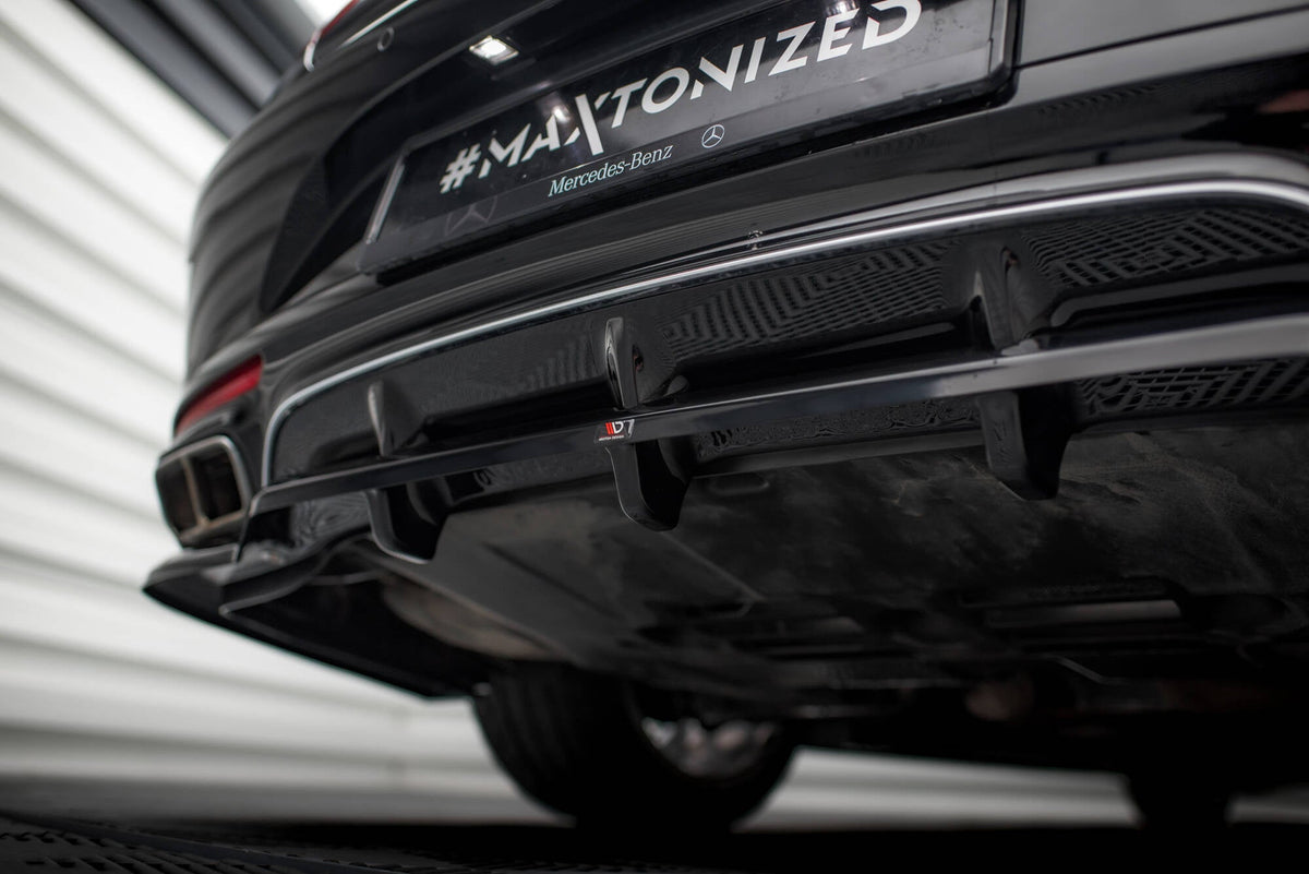 Splitter trasero (con barras verticales) para Mercedes-Benz S Coupe AMG-Line C217 Facelift