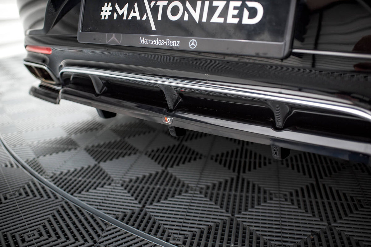 Splitter trasero (con barras verticales) para Mercedes-Benz S Coupe AMG-Line C217 Facelift