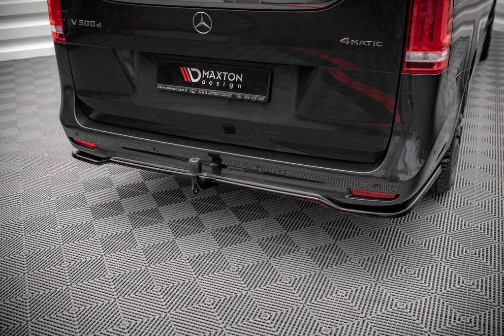 Splitter trasero (con barras verticales) para Mercedes-Benz V-Class AMG-Line W447 Facelift