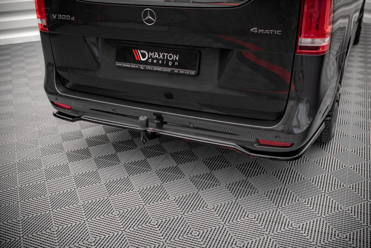 Splitter trasero (con barras verticales) para Mercedes-Benz V-Class AMG-Line W447 Facelift
