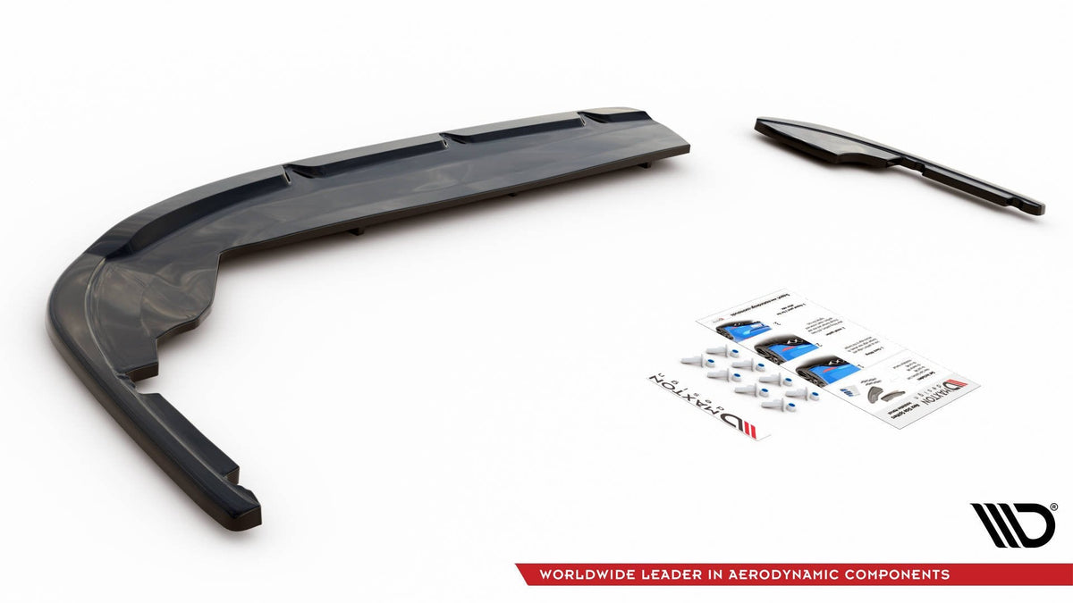 Splitter trasero (con barras verticales) para Peugeot 508 Diesel Mk2