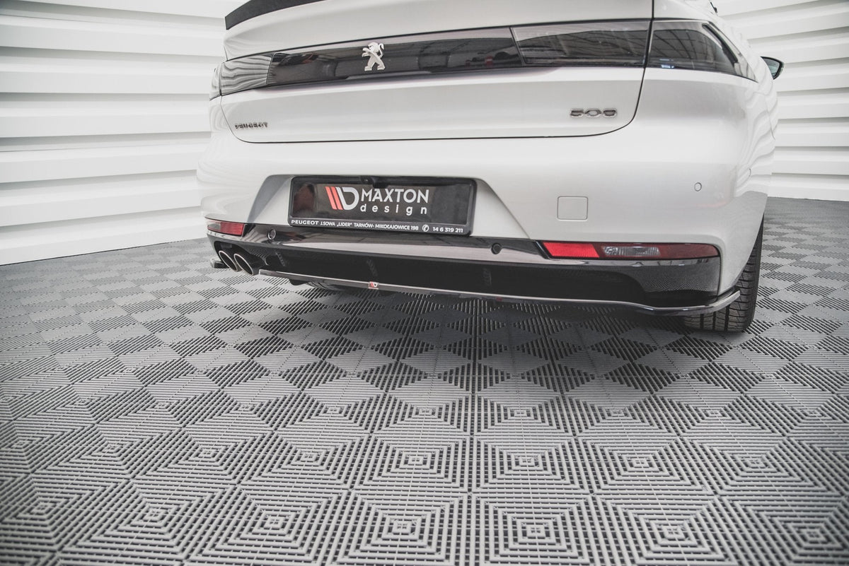 Splitter trasero (con barras verticales) para Peugeot 508 Diesel Mk2