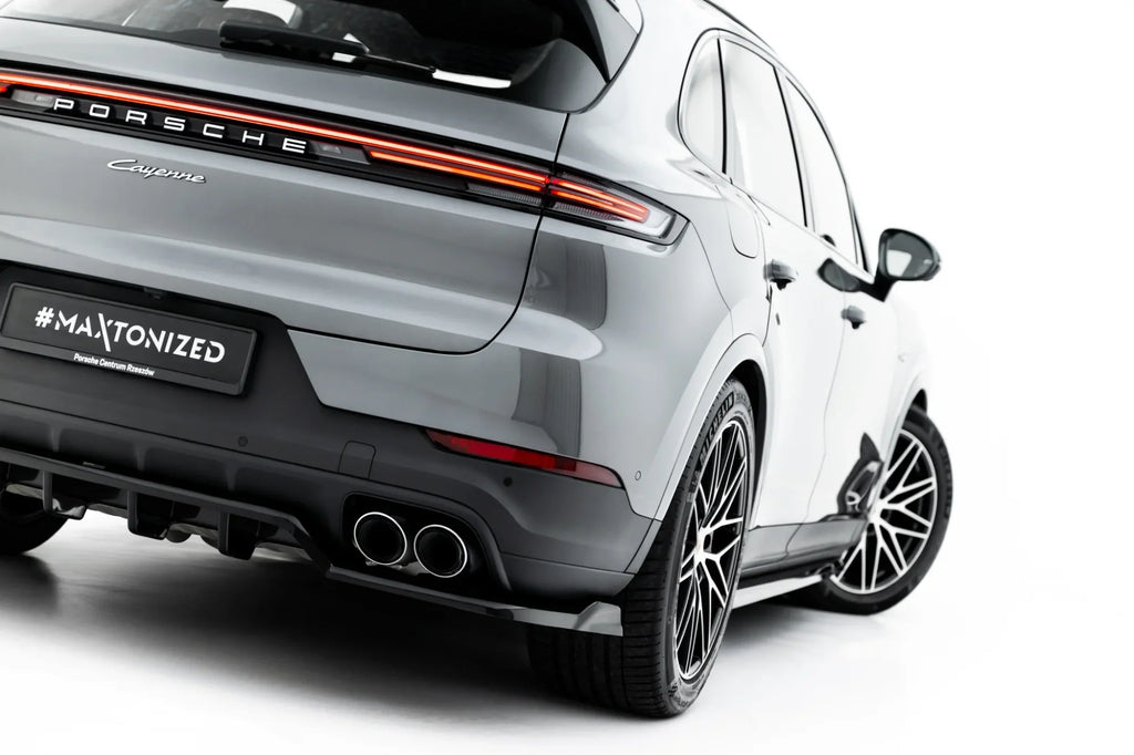 Splitter trasero (con barras verticales) para Porsche Cayenne SUV / Coupe Mk3 Facelift