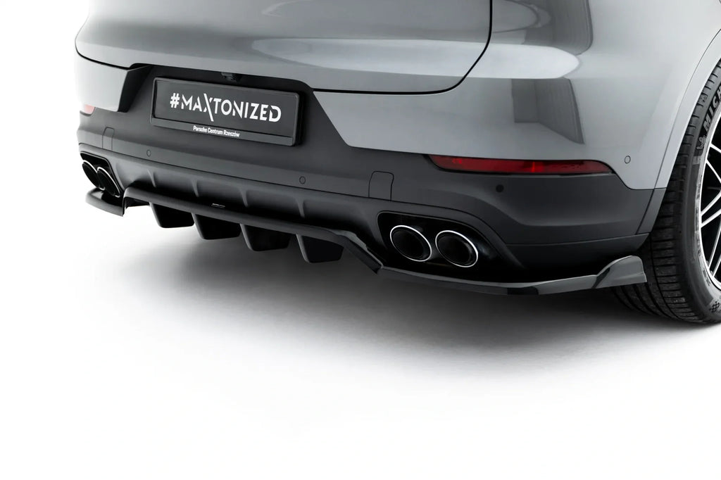 Splitter trasero (con barras verticales) para Porsche Cayenne SUV / Coupe Mk3 Facelift