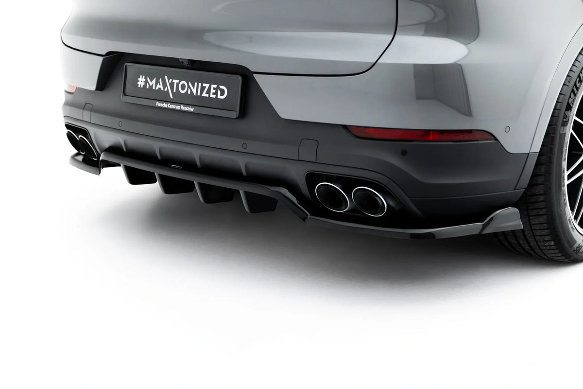 Splitter trasero (con barras verticales) para Porsche Cayenne SUV / Coupe Mk3 Facelift