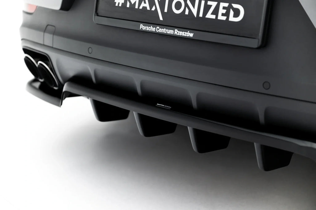 Splitter trasero (con barras verticales) para Porsche Cayenne SUV / Coupe Mk3 Facelift