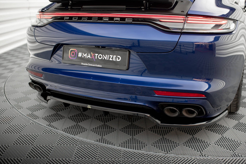 Splitter trasero (con barras verticales) para Porsche Panamera E-Hybrid 971 Facelift