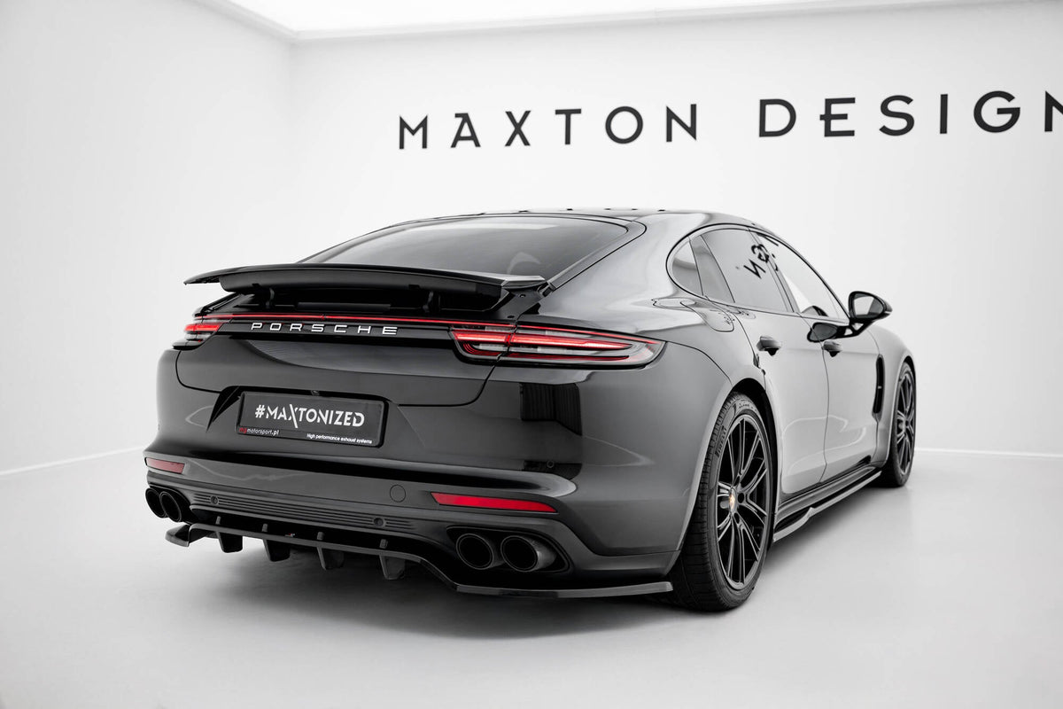 Splitter trasero (con barras verticales) para Porsche Panamera Turbo S E-Hybrid / Panamera E-Hybrid / Panamera 4S 971
