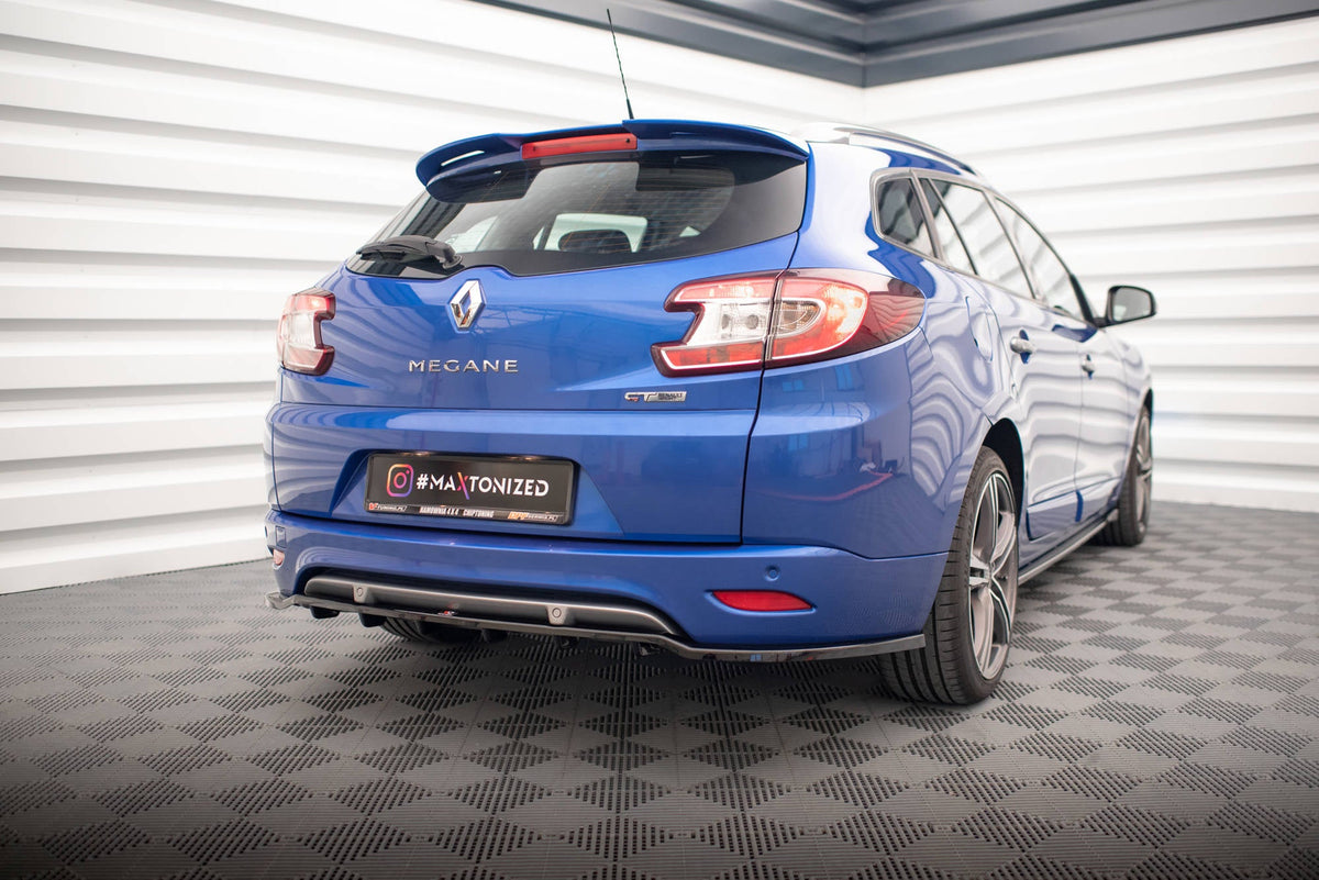 Splitter trasero (con barras verticales) para Renault Megane GT Line Grandtour Mk3 Facelift