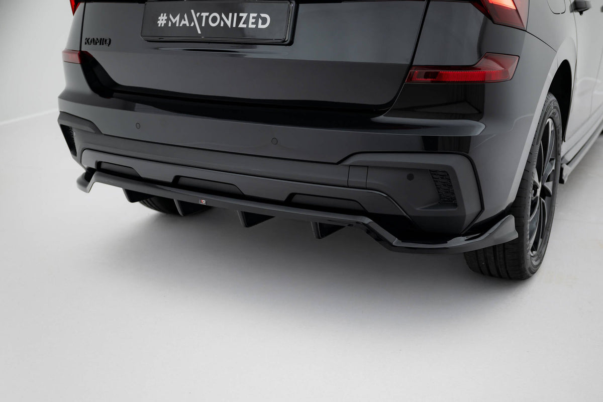 Splitter trasero (con barras verticales) para Skoda Kamiq Monte Carlo Mk1 Facelift