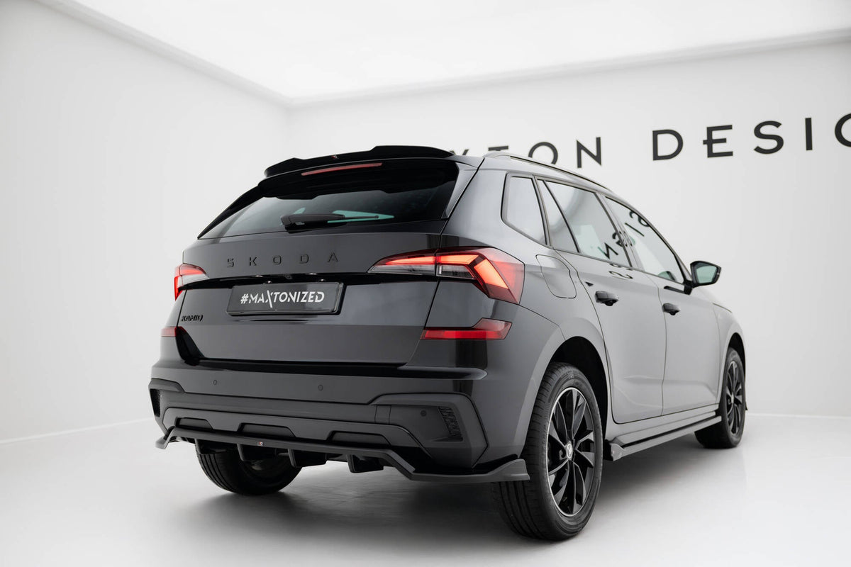 Splitter trasero (con barras verticales) para Skoda Kamiq Monte Carlo Mk1 Facelift