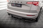 Splitter trasero (con barras verticales) para Skoda Karoq Sportline Mk1 Facelift