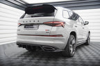 Splitter trasero (con barras verticales) para Skoda Kodiaq RS Mk1 / Mk1 Facelift