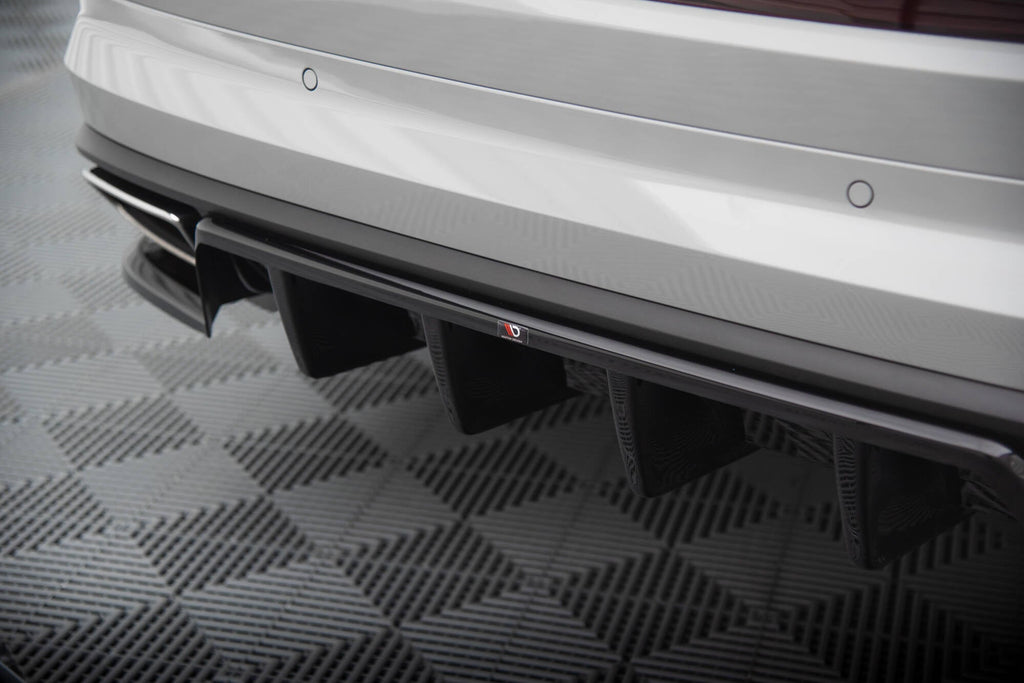 Splitter trasero (con barras verticales) para Skoda Kodiaq RS Mk1 / Mk1 Facelift