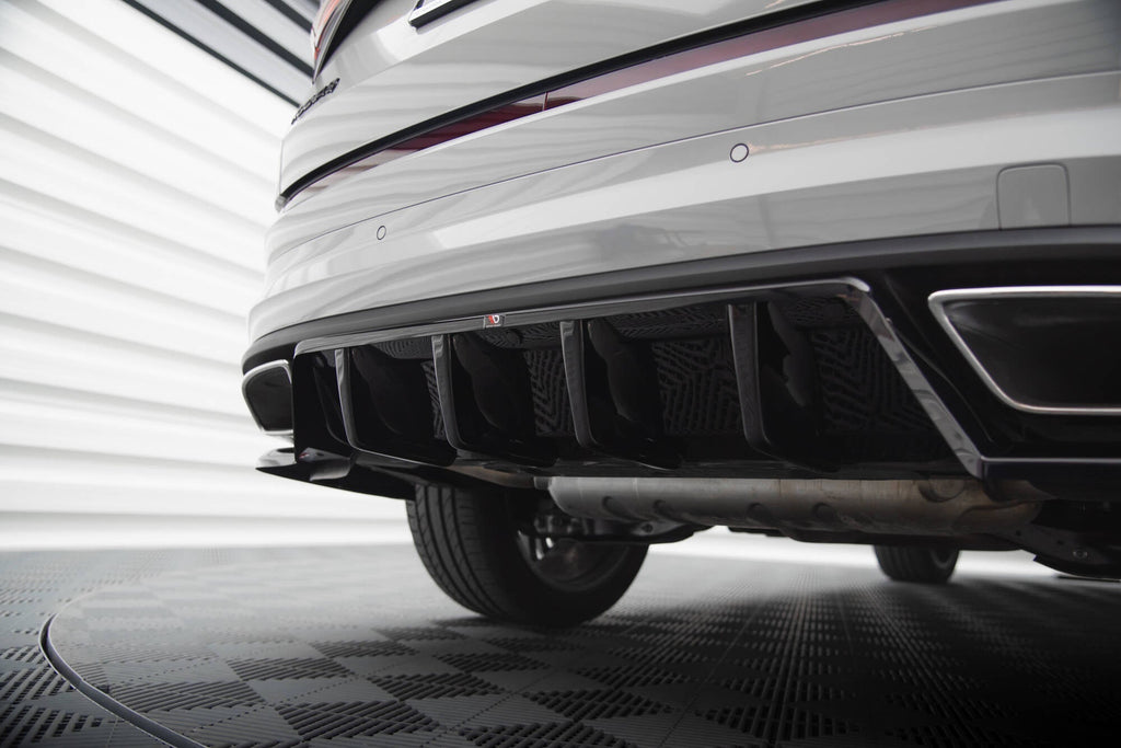 Splitter trasero (con barras verticales) para Skoda Kodiaq RS Mk1 / Mk1 Facelift