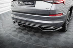 Splitter trasero (con barras verticales) para Skoda Kodiaq Sportline Mk1 / Mk1 Facelift