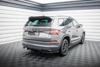 Splitter trasero (con barras verticales) para Skoda Kodiaq Sportline Mk1 / Mk1 Facelift