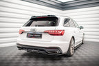 Splitter trasero (con barras verticales) V.1 para Audi A4 S-Line B9 Facelift