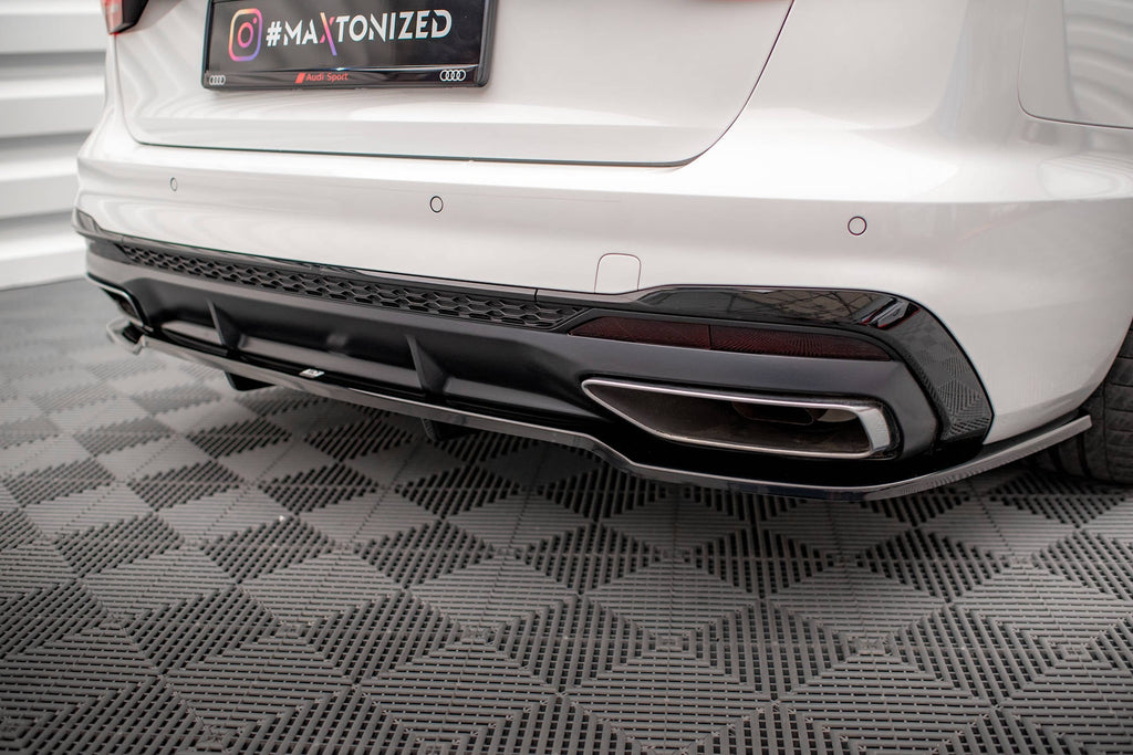 Splitter trasero (con barras verticales) V.1 para Audi A4 S-Line B9 Facelift