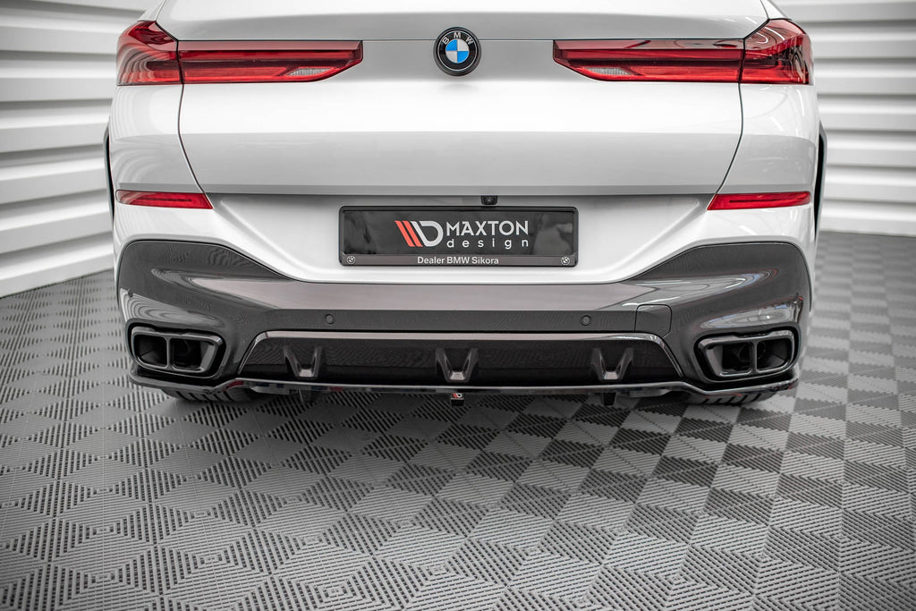 Splitter trasero (con barras verticales) V.1 para BMW X6 M-Pack G06