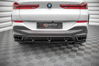 Splitter trasero (con barras verticales) V.1 para BMW X6 M-Pack G06