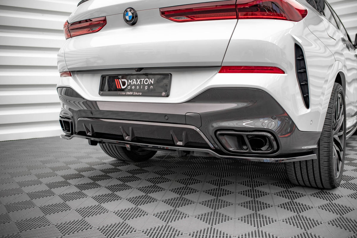 Splitter trasero (con barras verticales) V.1 para BMW X6 M-Pack G06