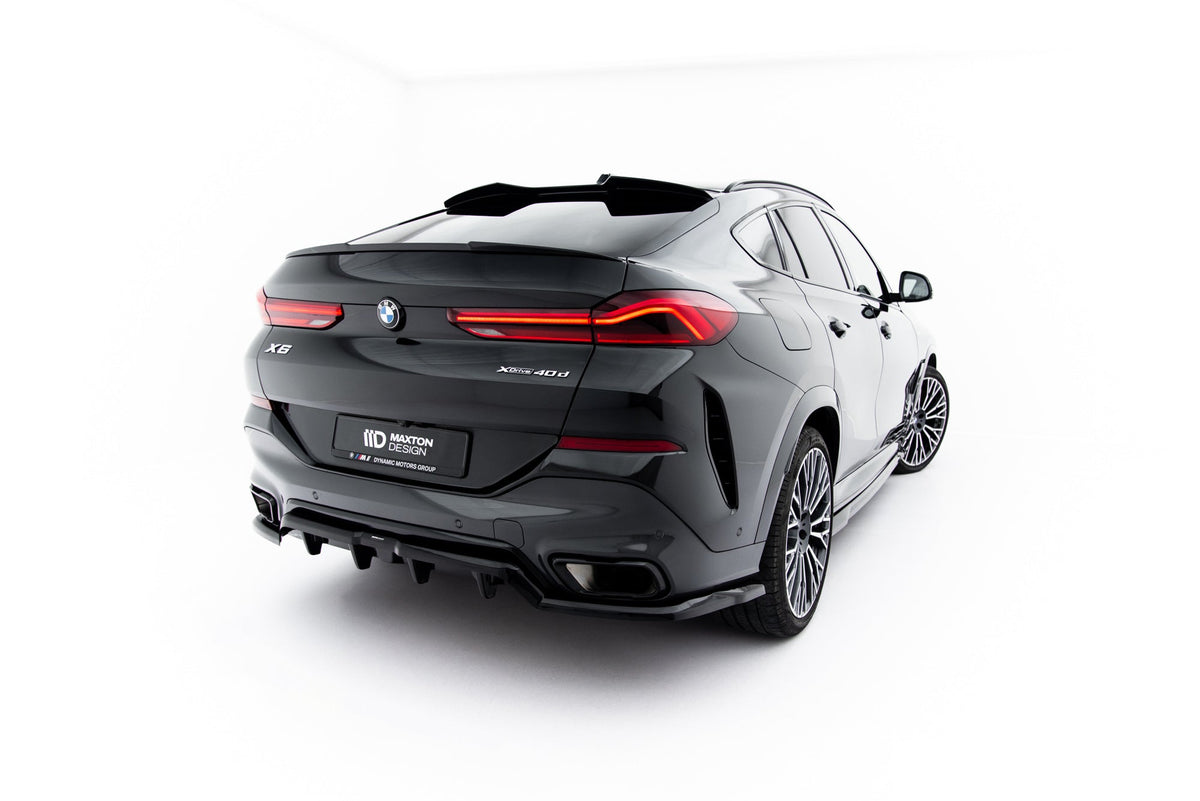 Splitter trasero (con barras verticales) V.1 para BMW X6 M-Pack G06 Facelift