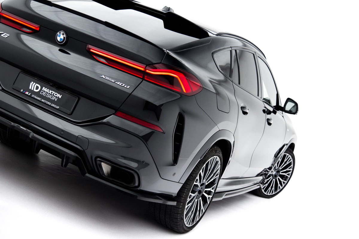 Splitter trasero (con barras verticales) V.1 para BMW X6 M-Pack G06 Facelift