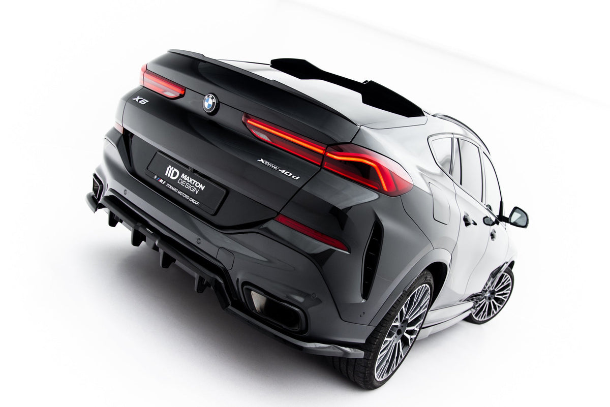 Splitter trasero (con barras verticales) V.1 para BMW X6 M-Pack G06 Facelift