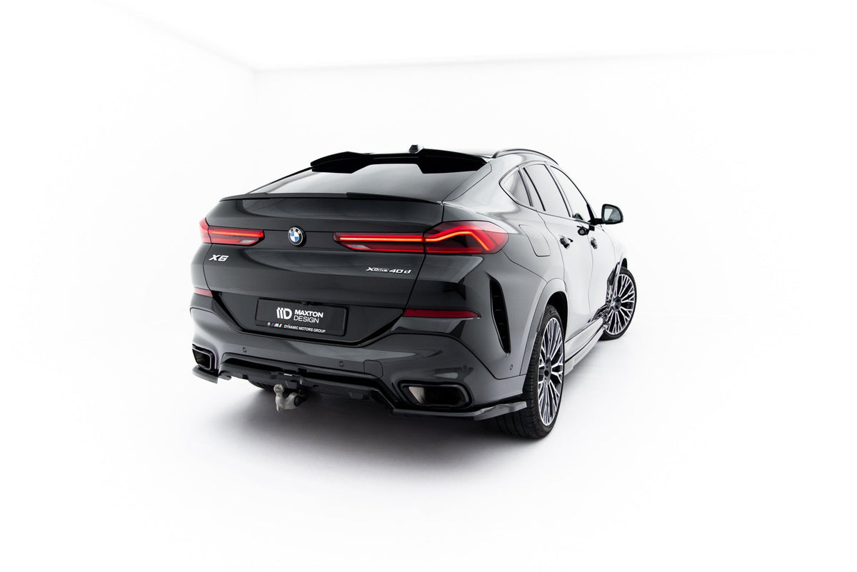 Splitter trasero (con barras verticales) V.1 para BMW X6 M-Pack G06 Facelift