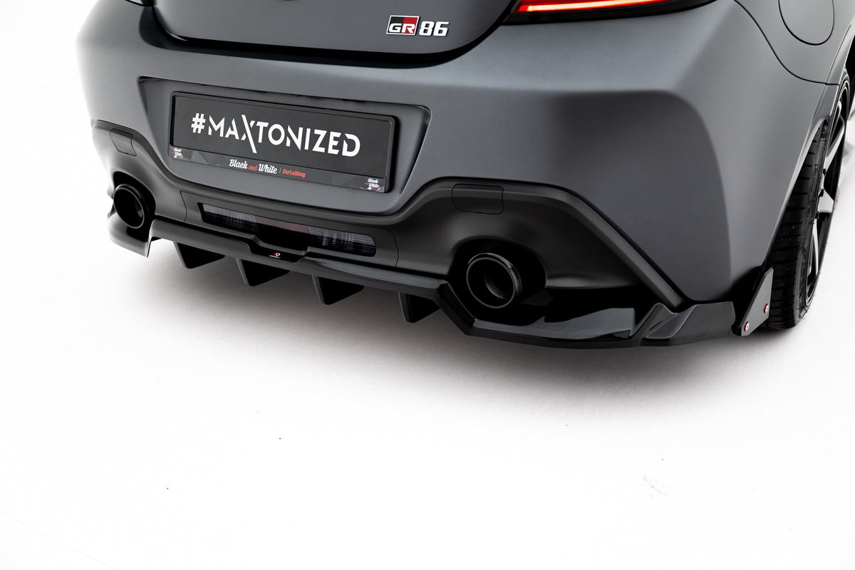 Splitter trasero (con barras verticales) V.1 + flaps para Toyota GR86 Mk1