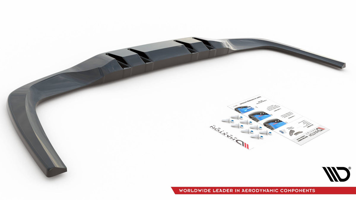 Splitter trasero (con barras verticales) V.1 para Mercedes A 35 AMG Sedan V177