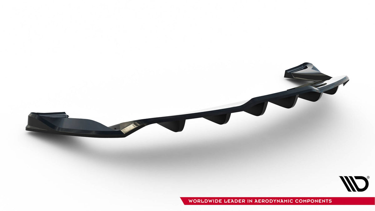 Splitter trasero (con barras verticales) V.1 para Tesla Model S Plaid Mk1 Facelift