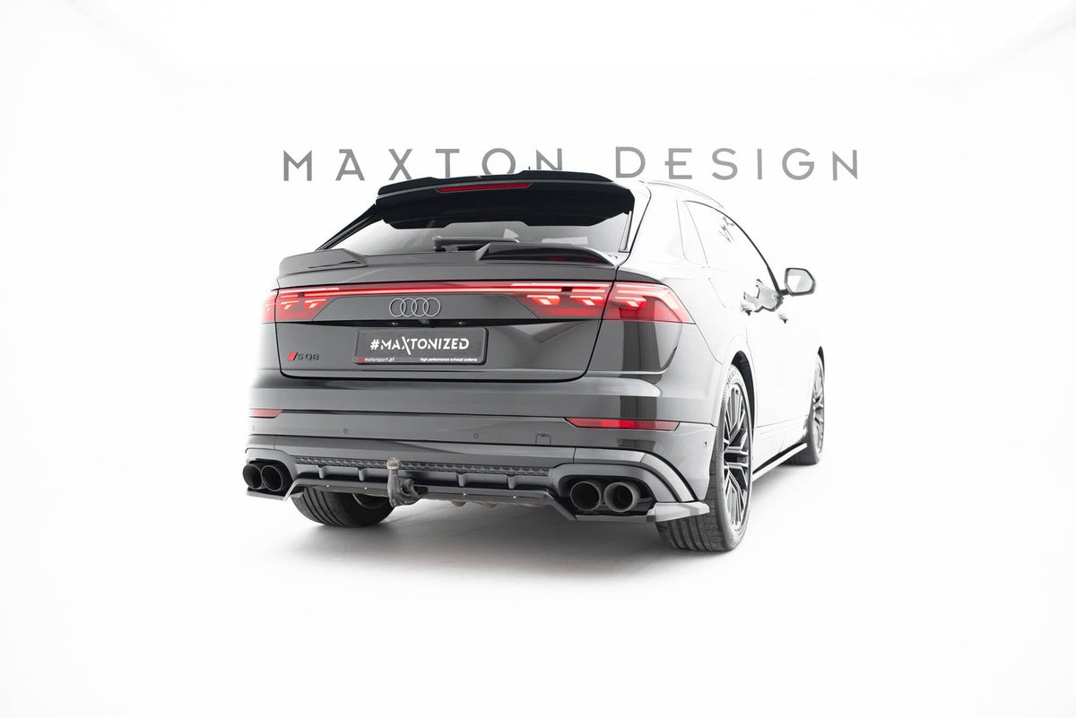 Splitter trasero (con barras verticales) V.2 para Audi SQ8 / Q8 S-Line Mk1 Facelift