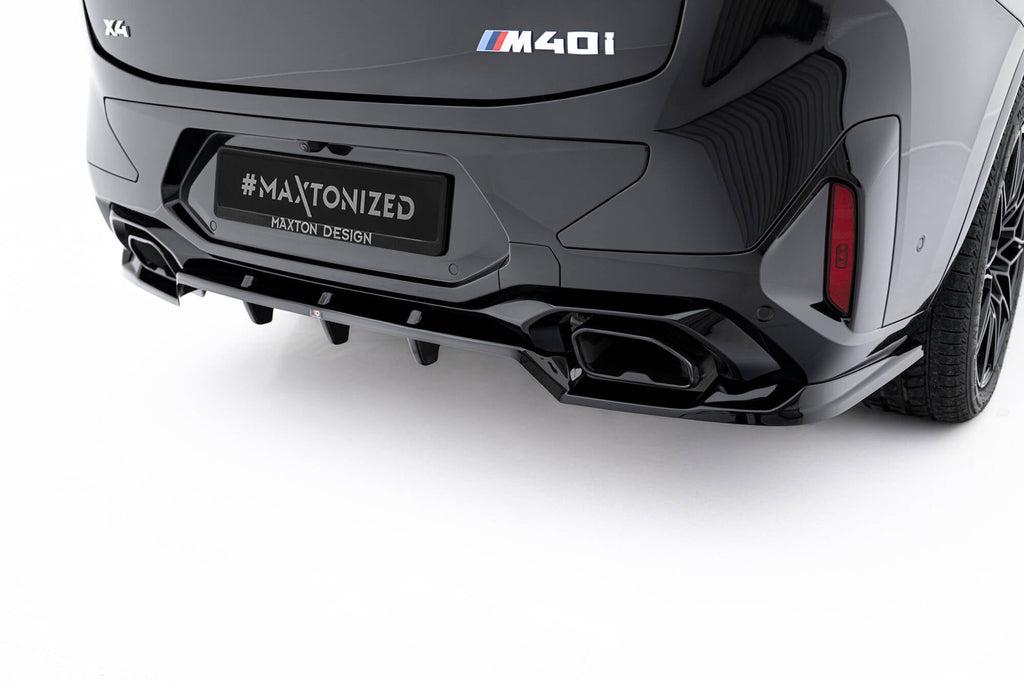 Splitter trasero (con barras verticales) V.2 para BMW X4 M-Pack G02 Facelift