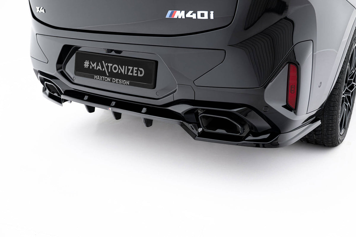 Splitter trasero (con barras verticales) V.2 para BMW X4 M-Pack G02 Facelift