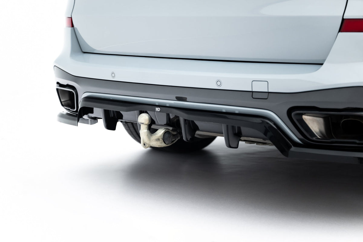 Splitter trasero (con barras verticales) V.2 para BMW X5 M-Pack G05 Facelift