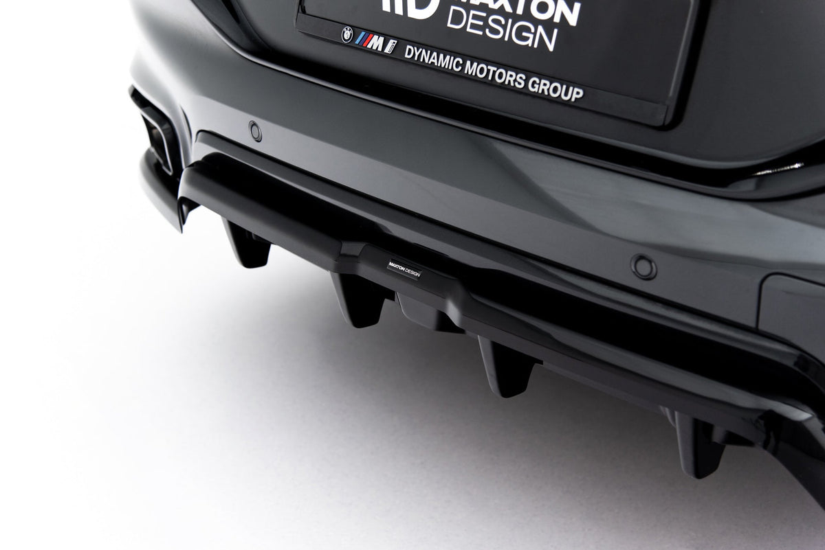 Splitter trasero (con barras verticales) V.2 para BMW X6 M-Pack G06 Facelift