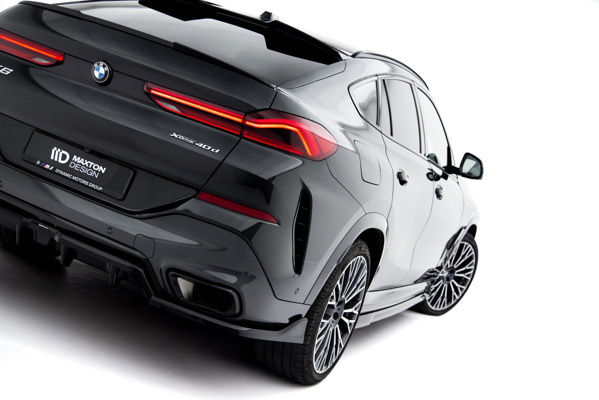 Splitter trasero (con barras verticales) V.2 para BMW X6 M-Pack G06 Facelift