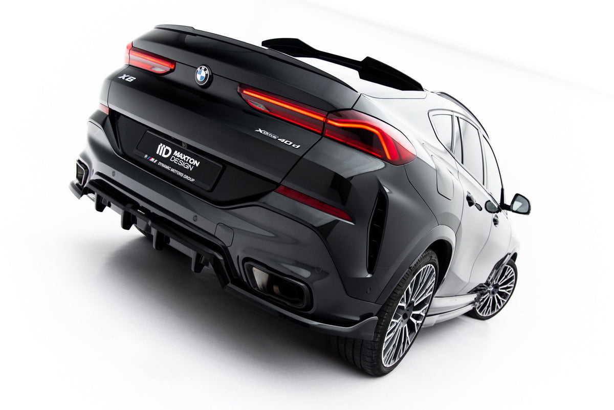 Splitter trasero (con barras verticales) V.2 para BMW X6 M-Pack G06 Facelift