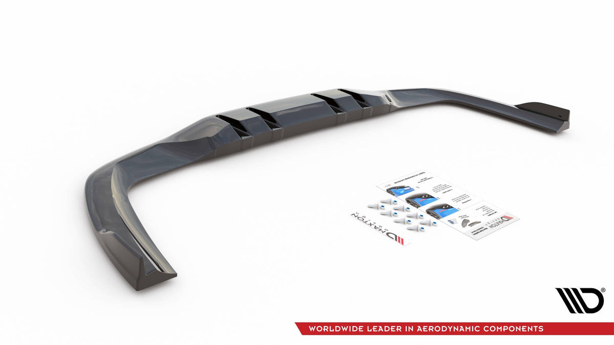 Splitter trasero (con barras verticales) V.2 para Mercedes A 35 AMG Sedan V177