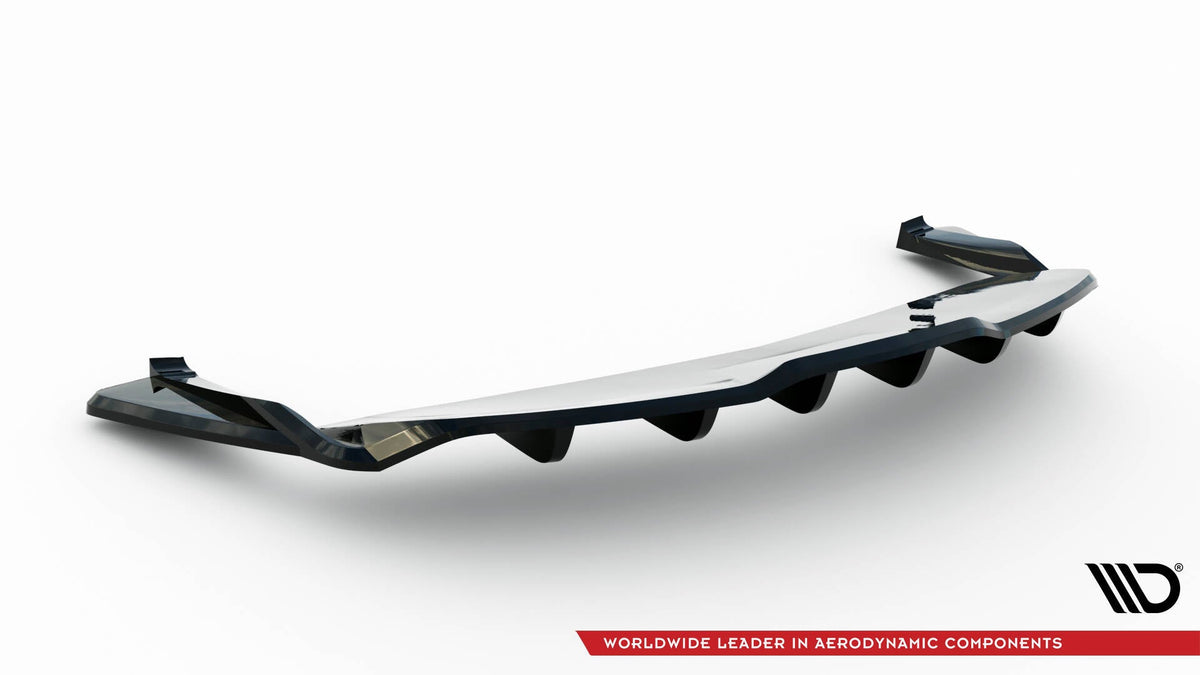Splitter trasero (con barras verticales) V.2 para Tesla Model S Plaid Mk1 Facelift