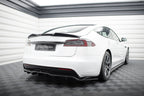 Splitter trasero (con barras verticales) V.2 para Tesla Model S Plaid Mk1 Facelift