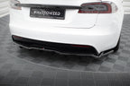 Splitter trasero (con barras verticales) V.2 para Tesla Model S Plaid Mk1 Facelift