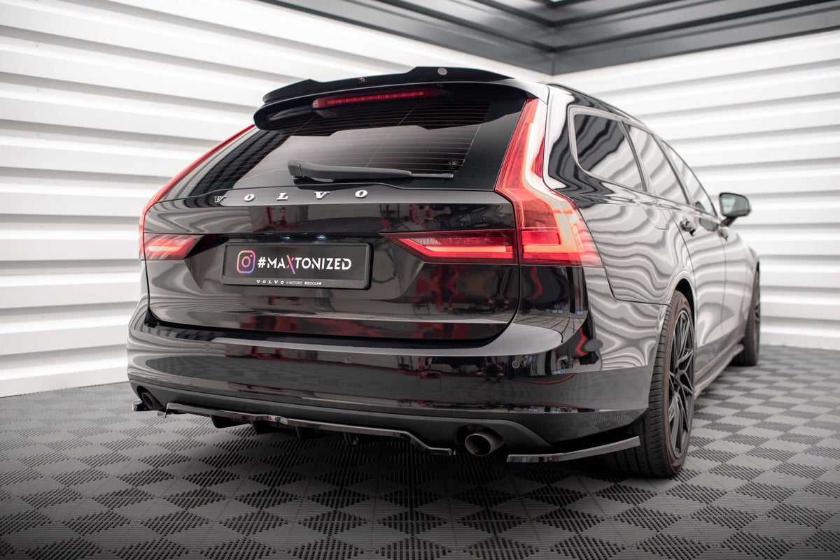 Splitter trasero (con barras verticales) V.2 para Volvo V90 Mk2